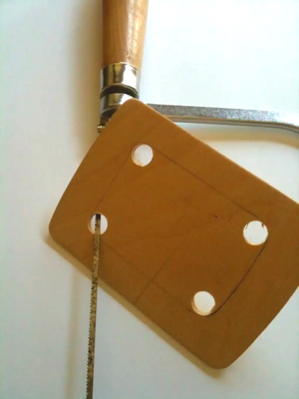 Cozad Guitars - Coping Saw to Cut Out Material