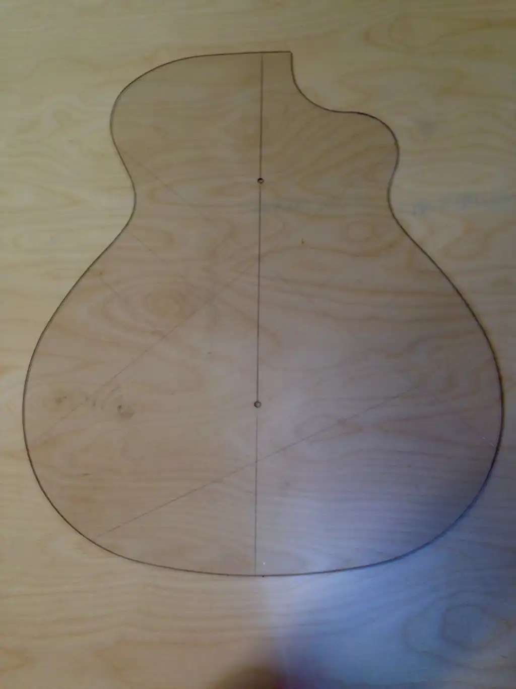 Cozad Guitars - Body Mold Acrylic Template