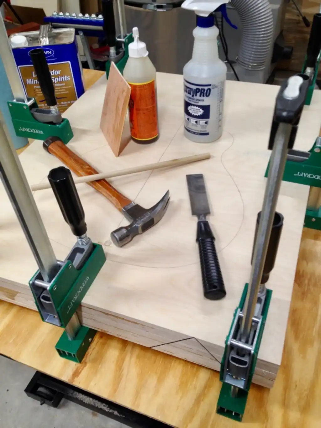 Cozad Guitars - Body Mold Glue and Clamp