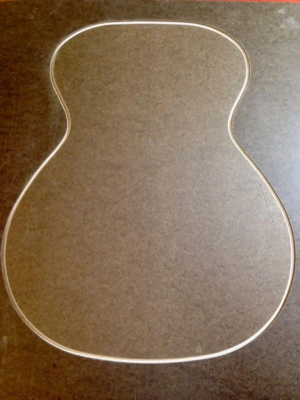 Cozad Guitars - Body Mold Hardboard Cutout