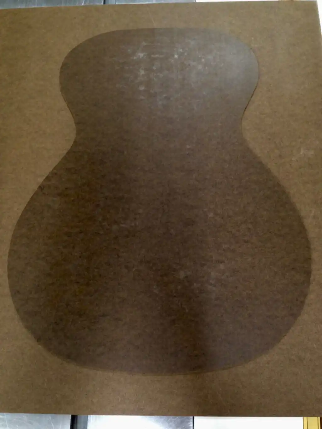Cozad Guitars - Body Mold Taped Template