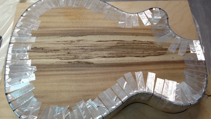 Cozad Guitars - Binding with Tape