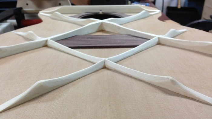Cozad Guitars - Soundboard Bracing Profile