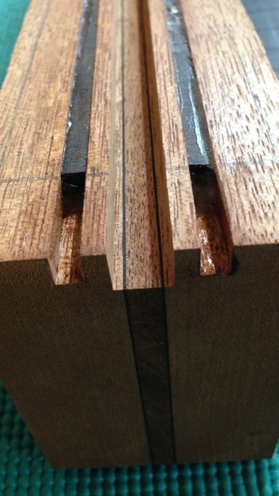 Cozad Guitars - Truss Rod Slot Close-up