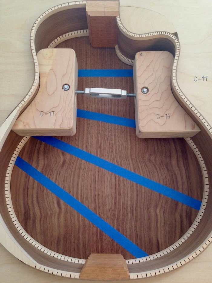 Cozad Guitars - Back Bracing Layout