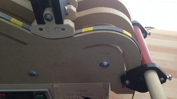 Cozad Guitars - Purfling After Bending