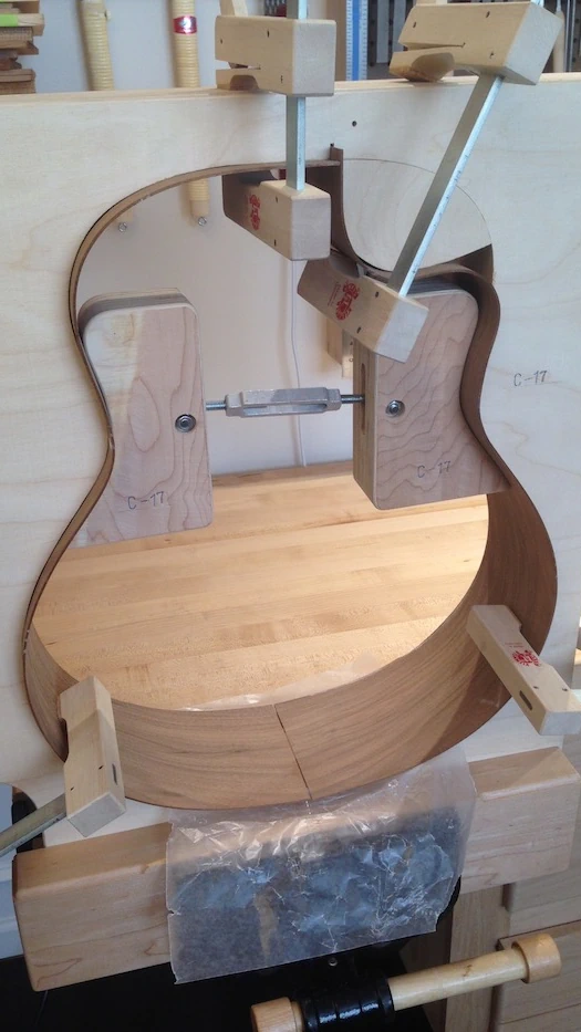 Cozad Guitars - Sides in Body Mold