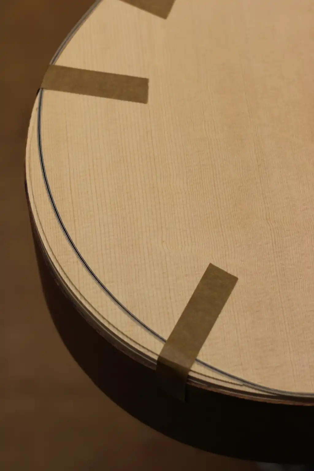 Cozad Guitars - Arm Bevel Purfling Path