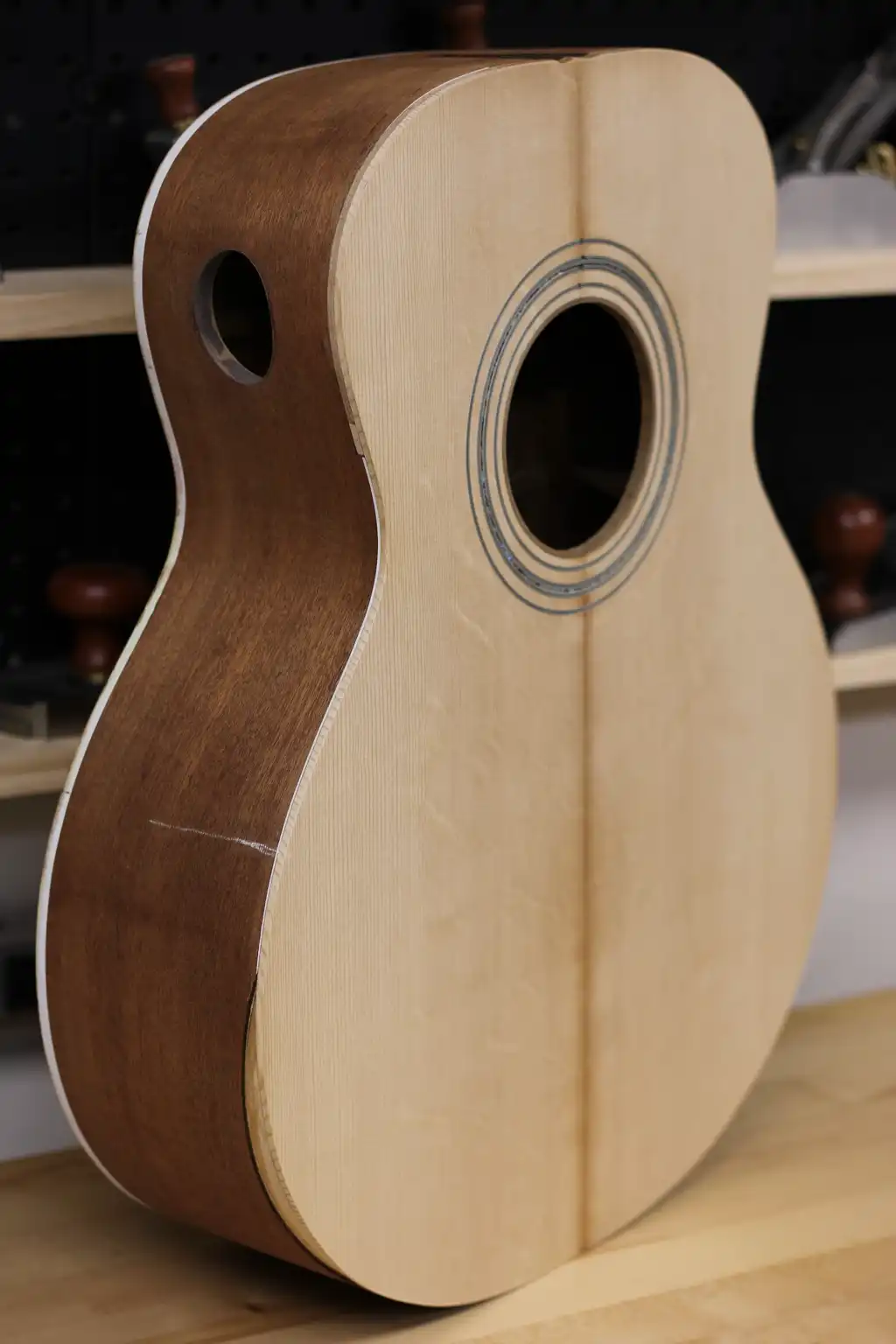 Cozad Guitars - Body with New Soundboard