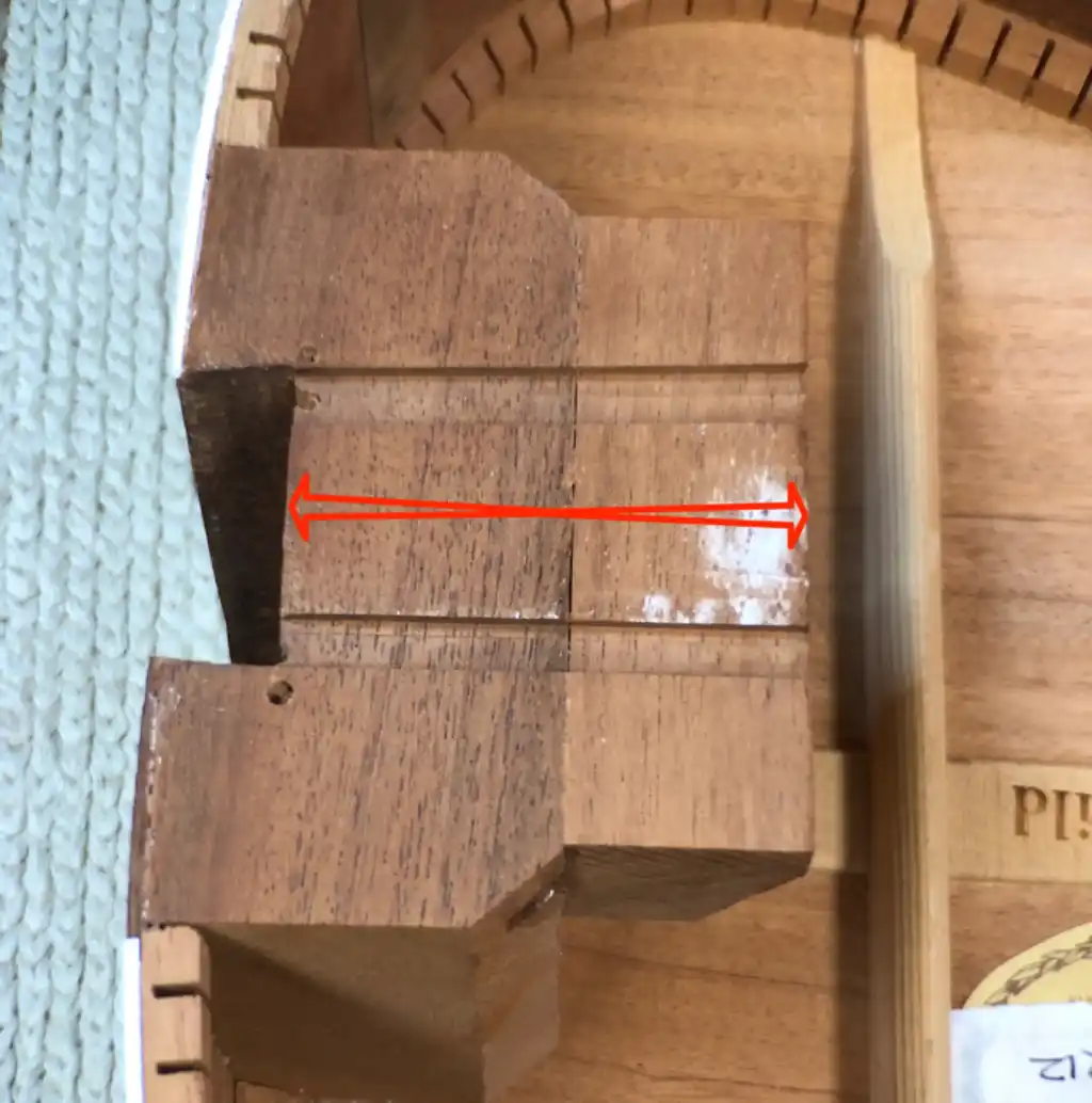 Guild 12-string Neck Block Grain Direction