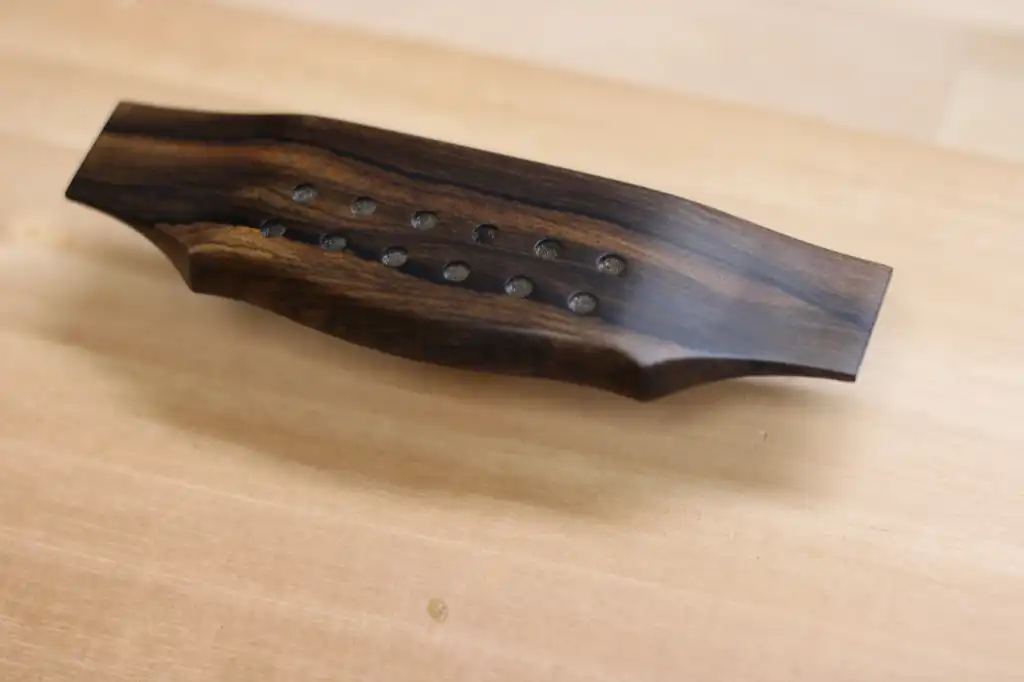 Cozad Guitars - New Ziricote Bridge Pre-drilled