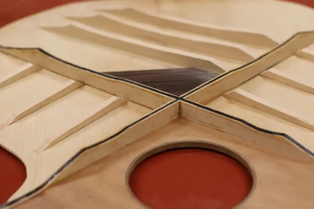 Cozad Guitars Reinforced Soundboard