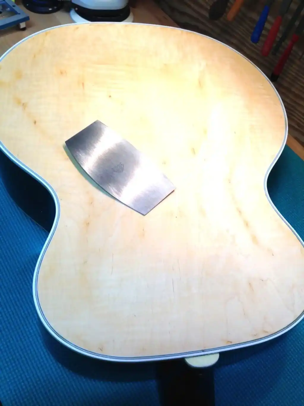 Cozad Guitars - Scraped Back of Guitar