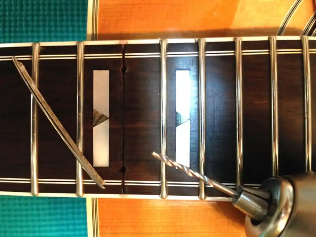 Cozad Guitars - Drilling Holes for Steam Access