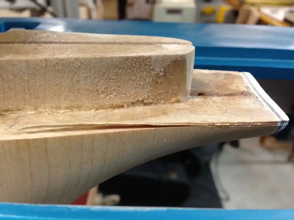 Cozad Guitars - Removing Material From Neck Heel