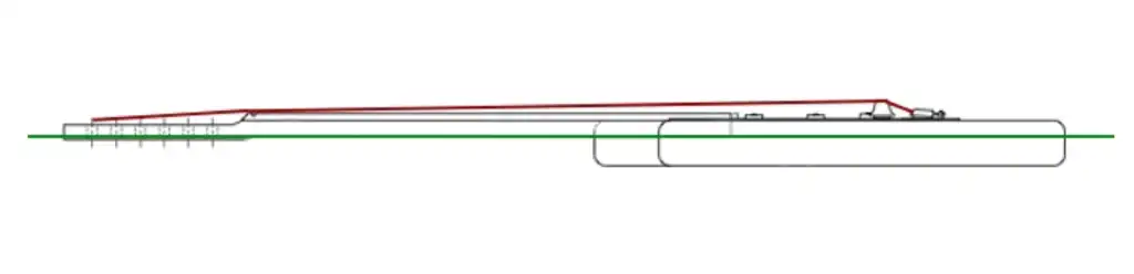 Cozad Guitars - Fender Stratocaster Side View