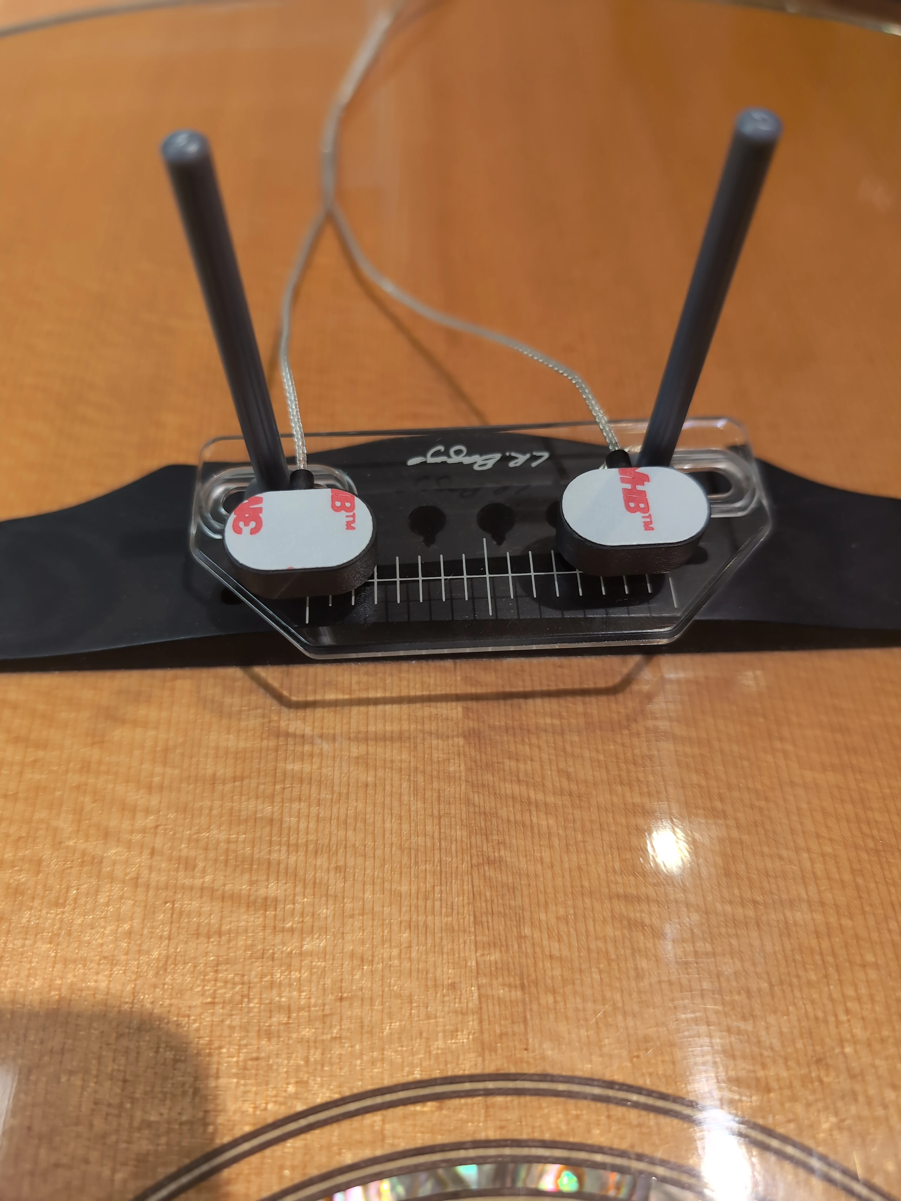 Cozad Guitars - LR Baggs HiFi Sensors Mounted to Fixture