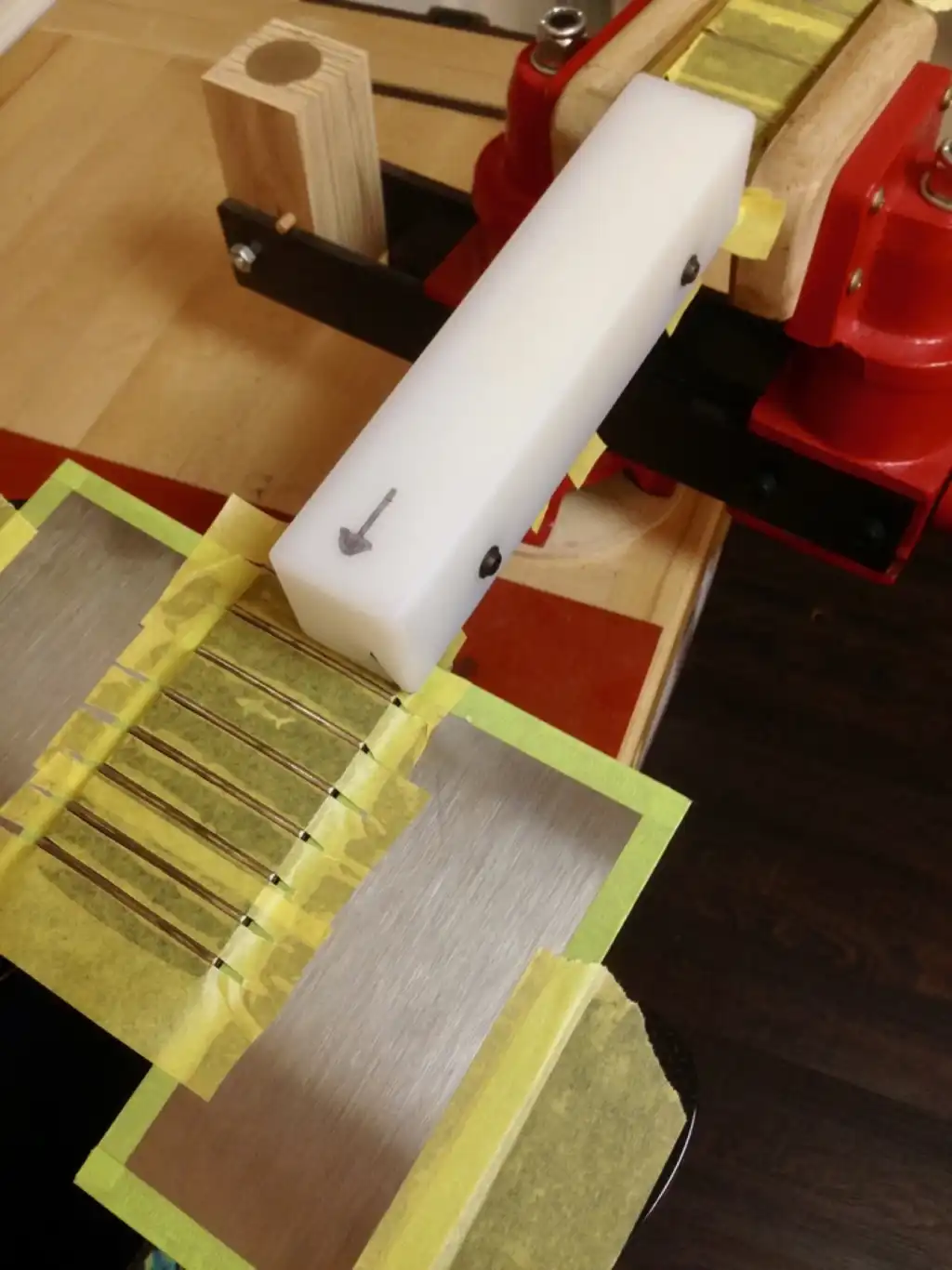 Cozad Guitars - Beveling the Fret Ends