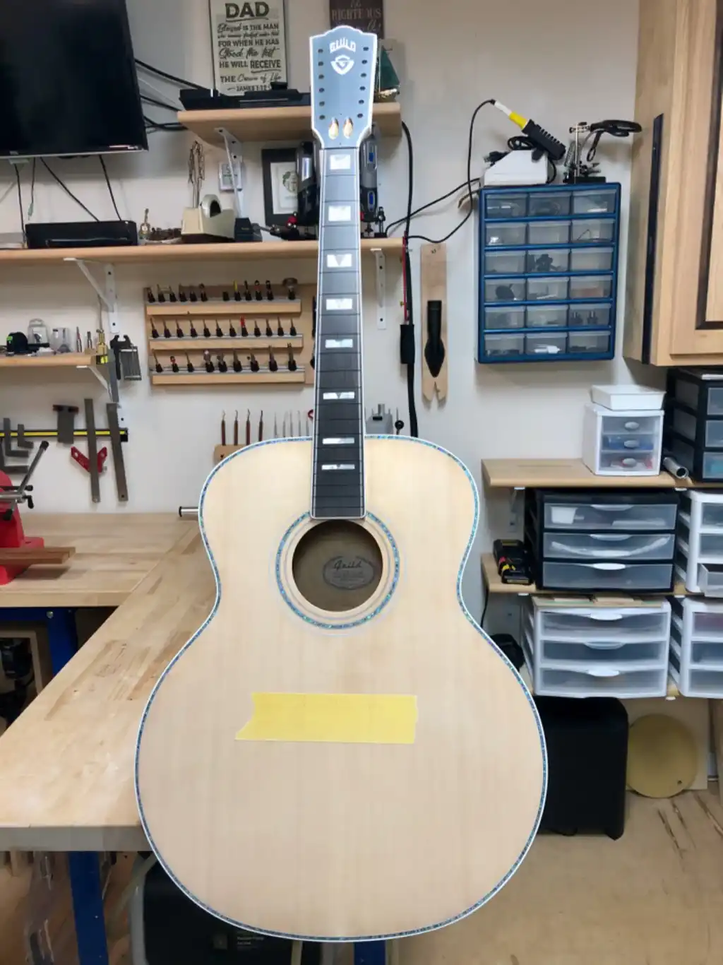 Cozad Guitars - Guild JF65-12 Before Finishing 3
