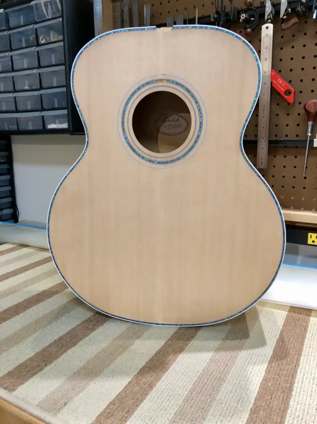 Cozad Guitars - Guild JF65-12 Body Front View