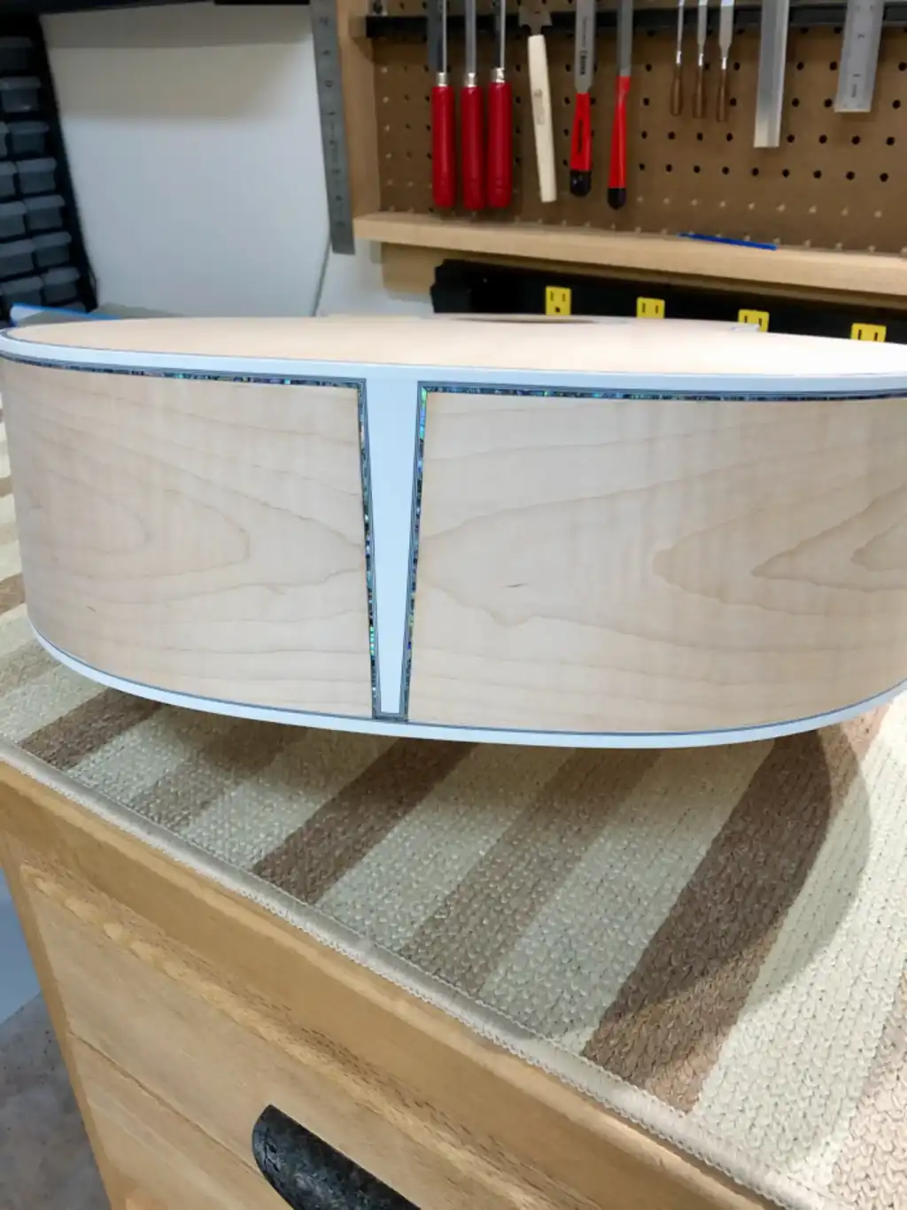 Cozad Guitars - Guild JF65-12 Body View from the Tail