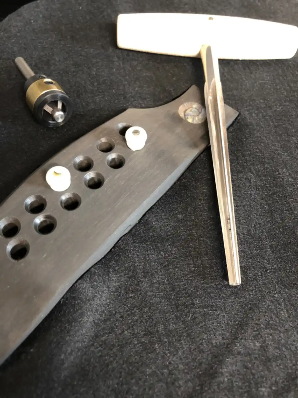 Cozad Guitars - Guild JF65-12 Bridge Pin Holes