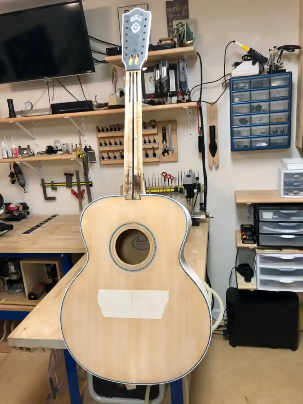 Cozad Guitars - Guild JF65-12 Neck Glue-up
