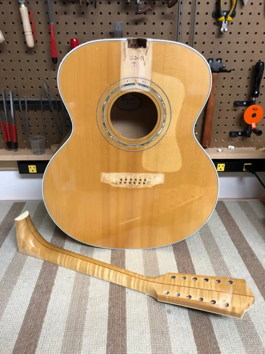 Cozad Guitars - Guild JF65-12 Neck Removed