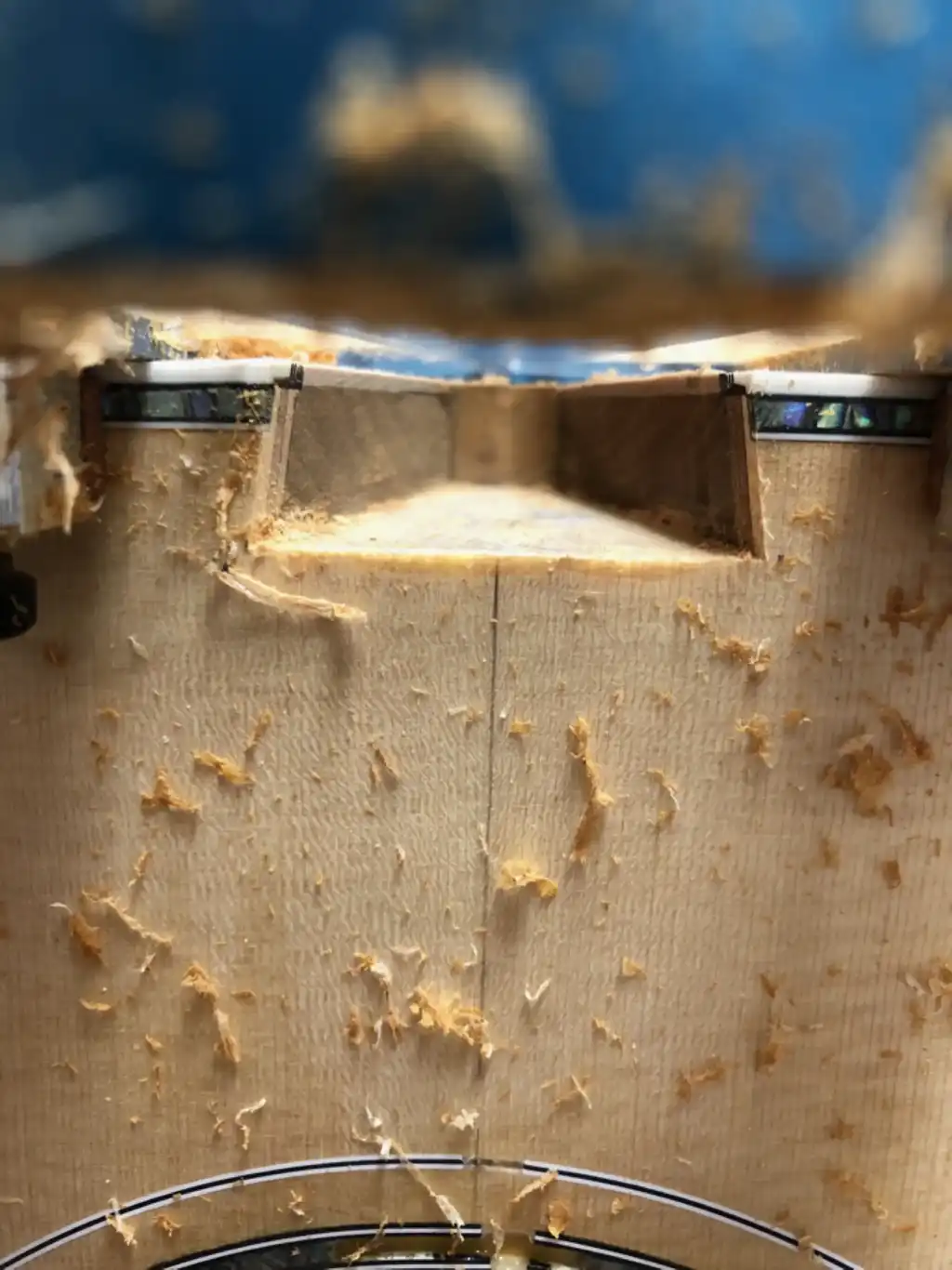 Cozad Guitars - Guild JF65-12 New Dovetail Mortise Top View