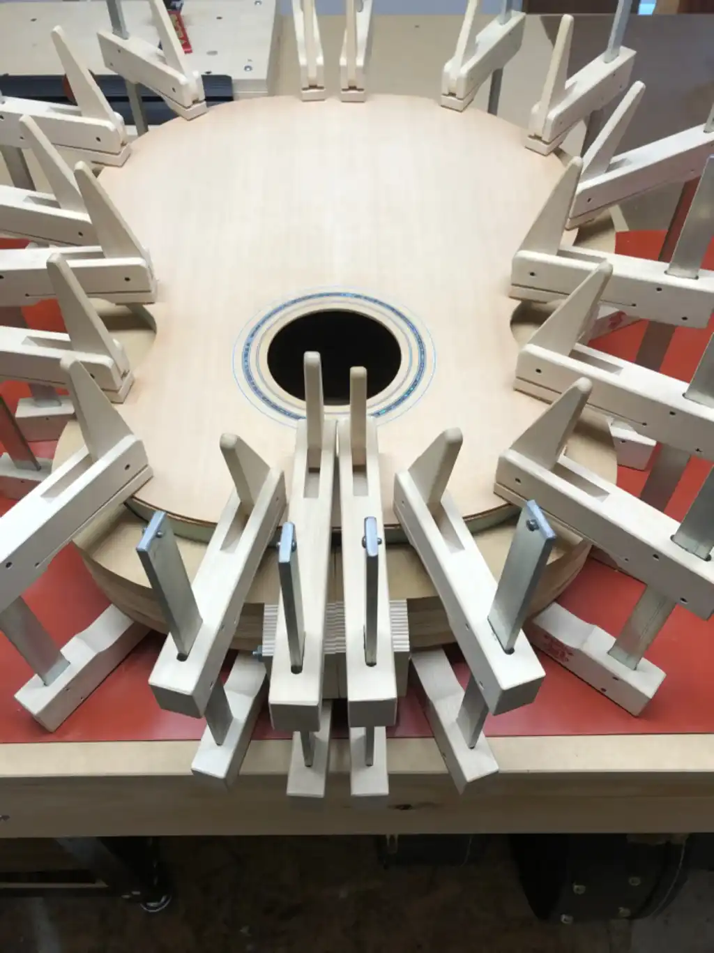 Cozad Guitars - Guild JF65-12 Soundboard Glue-up